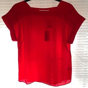 Vibrant Red Workwear Top- Size S